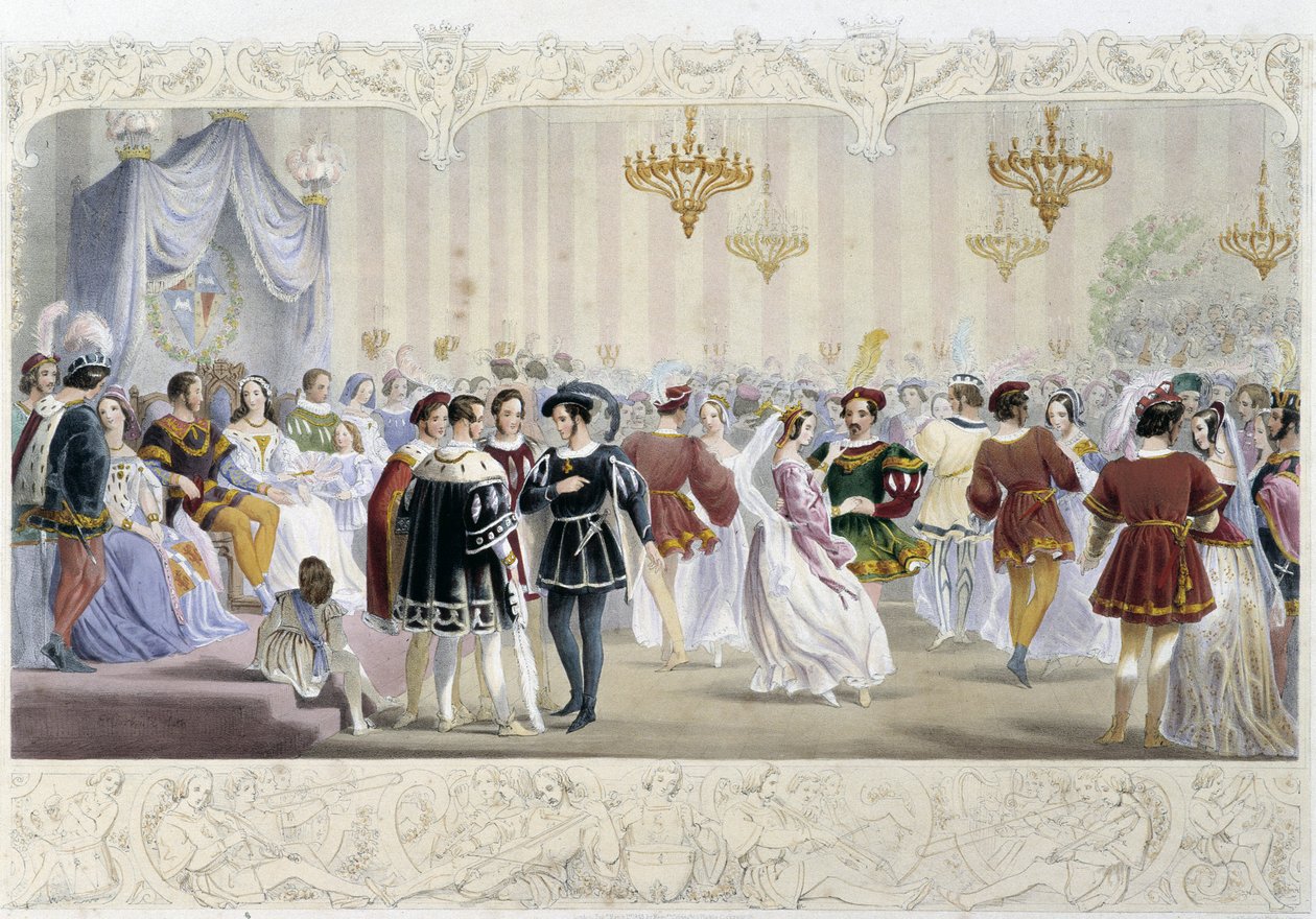 The Ball at the Court - J. Whatmanin teoksessa Knight of England, toim. T. M