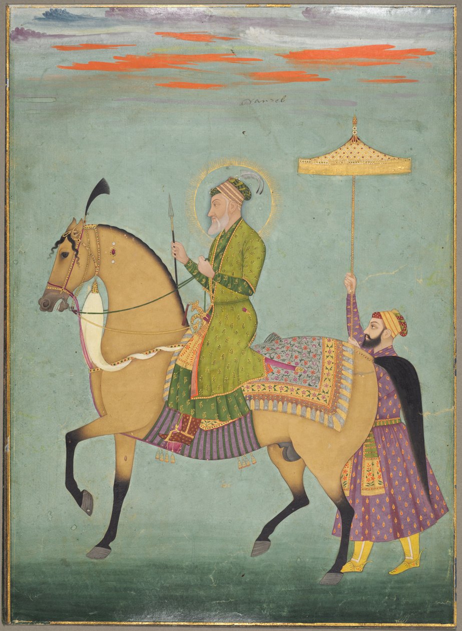Keisari Alamgir (hallitsi 1658–1707) hevosen selässä tekijältä Unknown artist