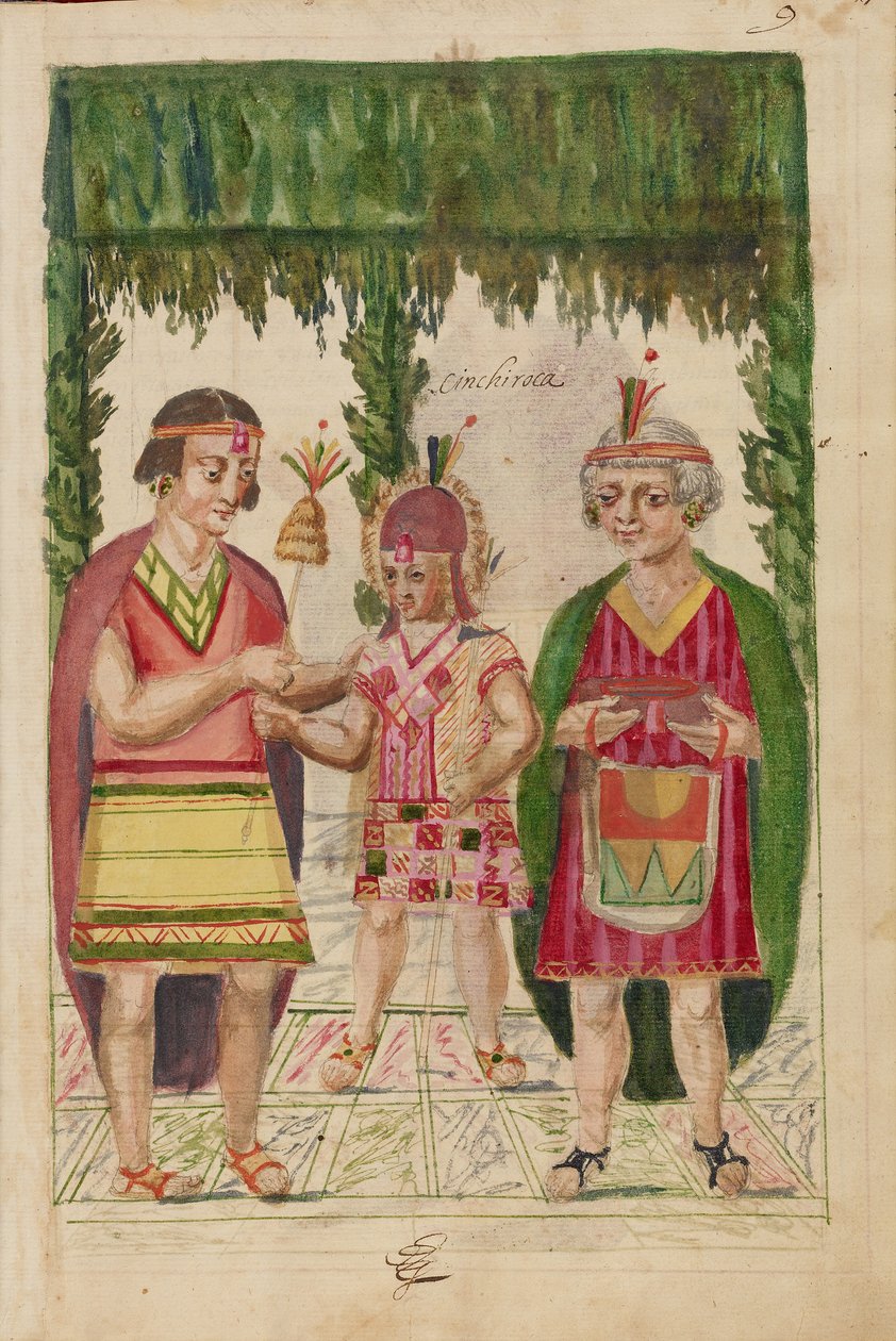 Manco Capacin kirjoittama Sinchi Rocan virkaanasettaminen (The Investiture of Sinchi Roca) tekijältä Unknown artist