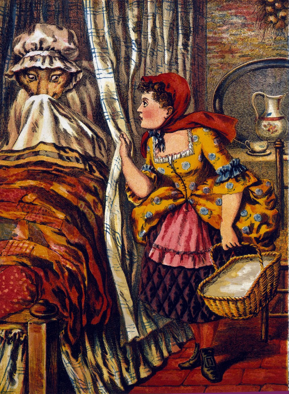 Punahilkka. Charles Perraultin tarina (1697). Anonyymi kuva tekijältä Unknown artist