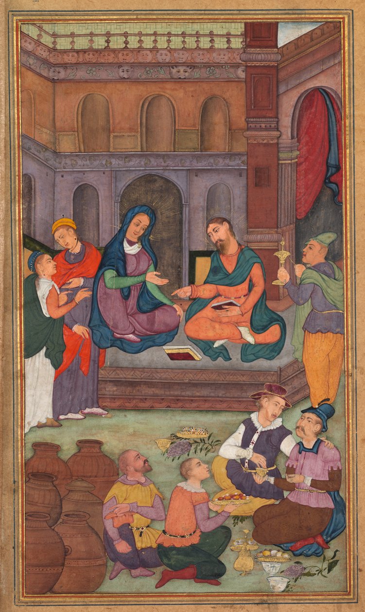 Avioliitto Kaanassa, isä Jerome Xavierin pyhyyden peilistä (Mir’at al-quds) tekijältä Unknown artist