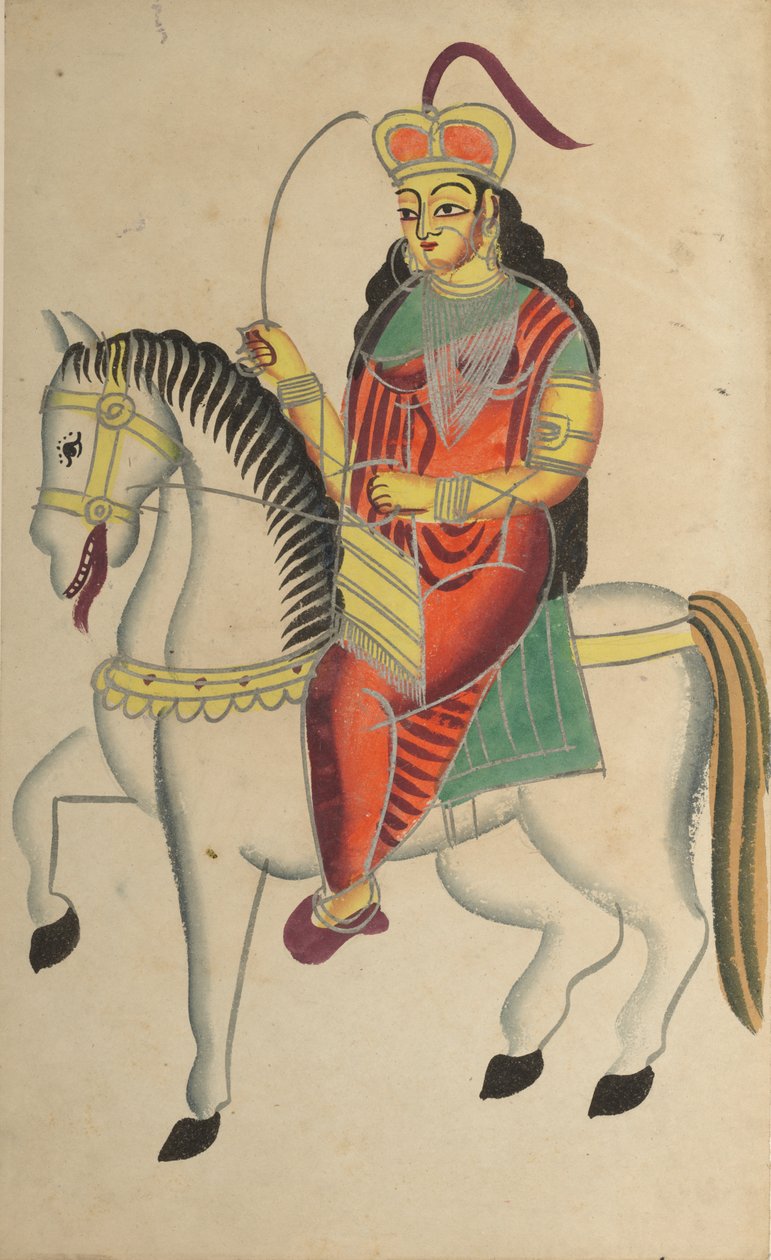 Jhansin sankaritar Rani Lakshmi Bain kapina tekijältä Unknown artist