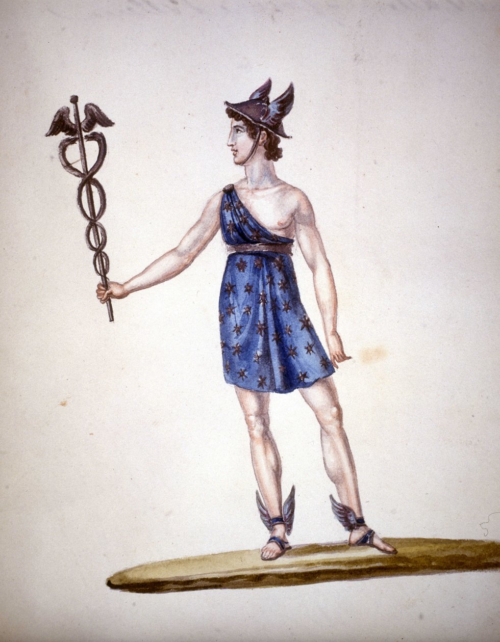 Roomalainen jumala Mercury tai Hermes kreikkalaisten keskuudessa. tekijältä Unknown artist
