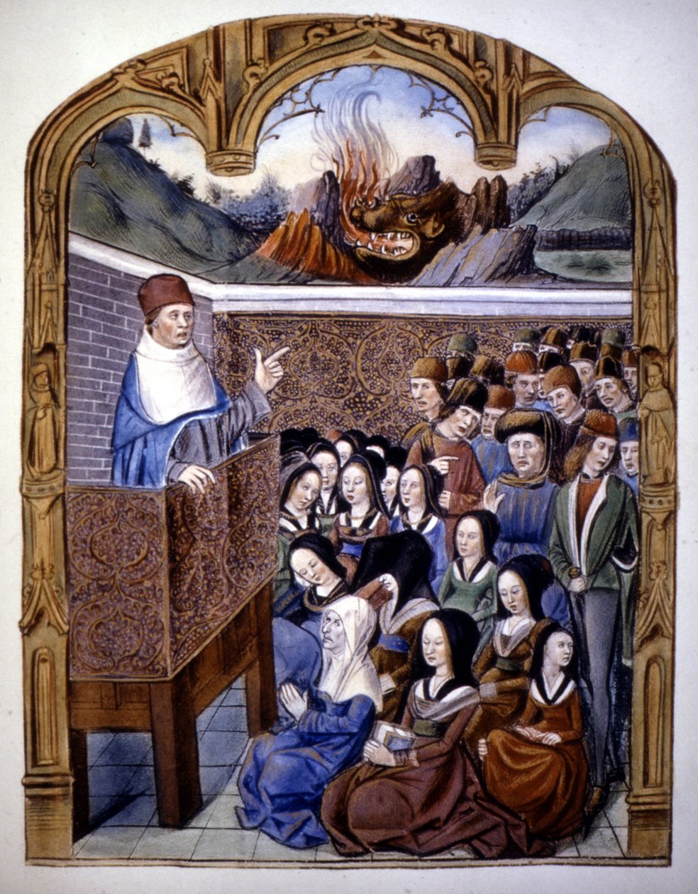 Saarna: helvetin 12 vaaraa. 1500-luvun käsikirjoitus. tekijältä Unknown artist