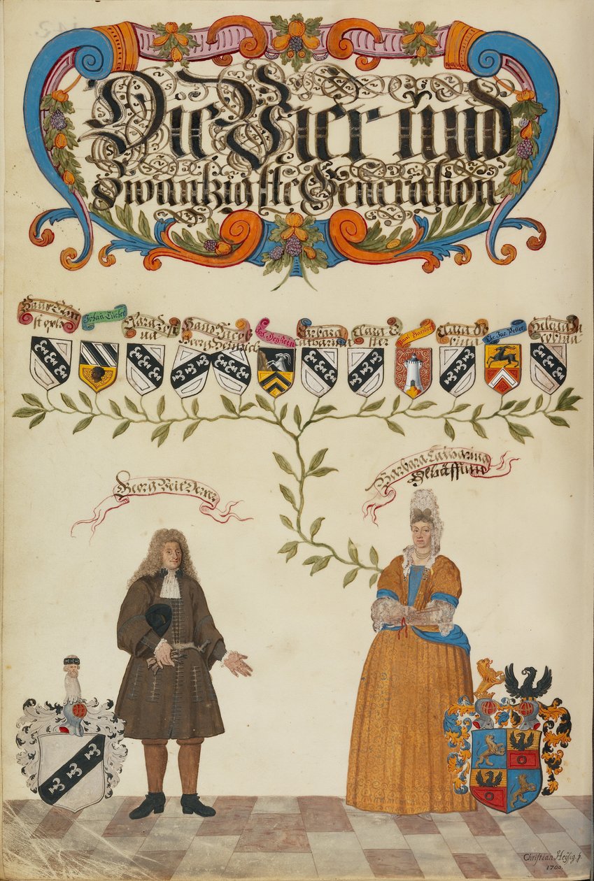 Kaksikymmentäneljäs sukupolvi, Georg Veit Derrer tekijältä Unknown artist