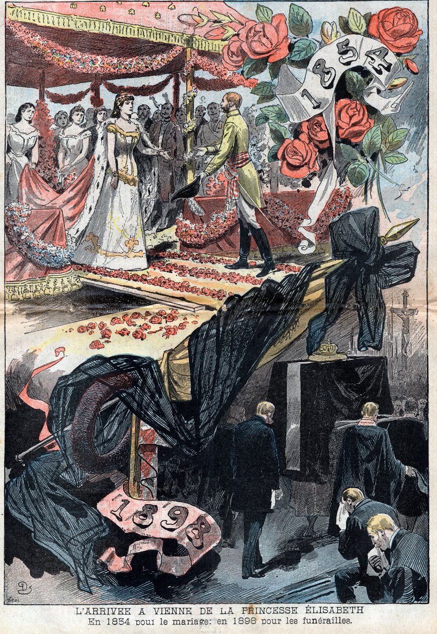 Elisabeth de Wittelsbachin saapuminen Wieniin tekijältä Unknown artist
