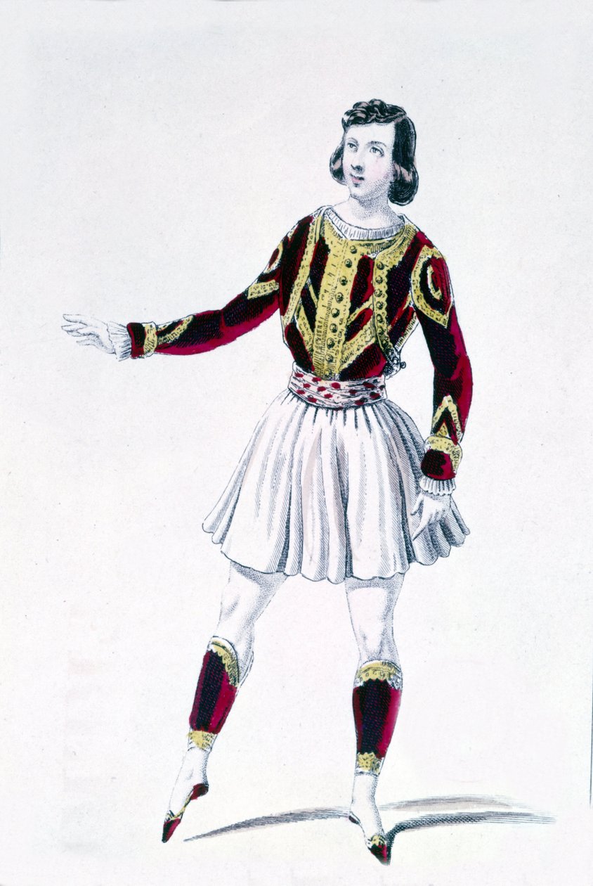 Tanssija ja koreografi Marius Petipa (1818-1910) "Herran oikeudet" tekijältä Unknown artist