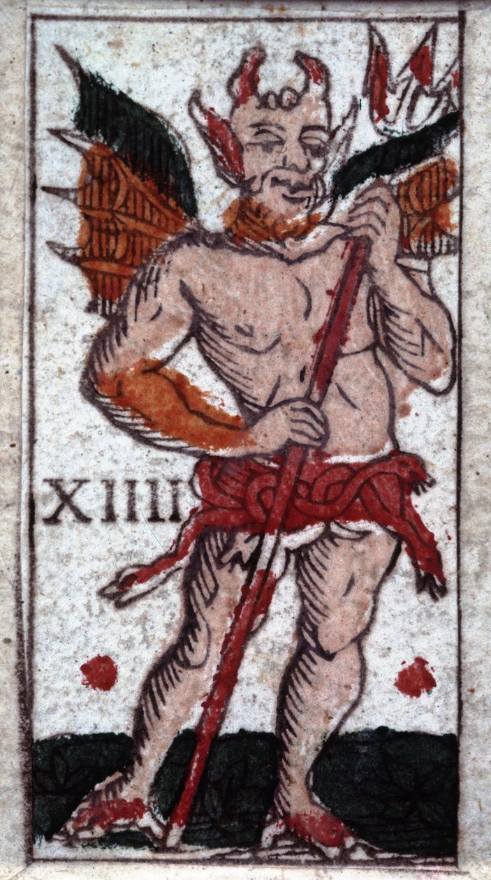 Paholainen. 1700-luvun tarot-peli. Milano tekijältä Unknown artist