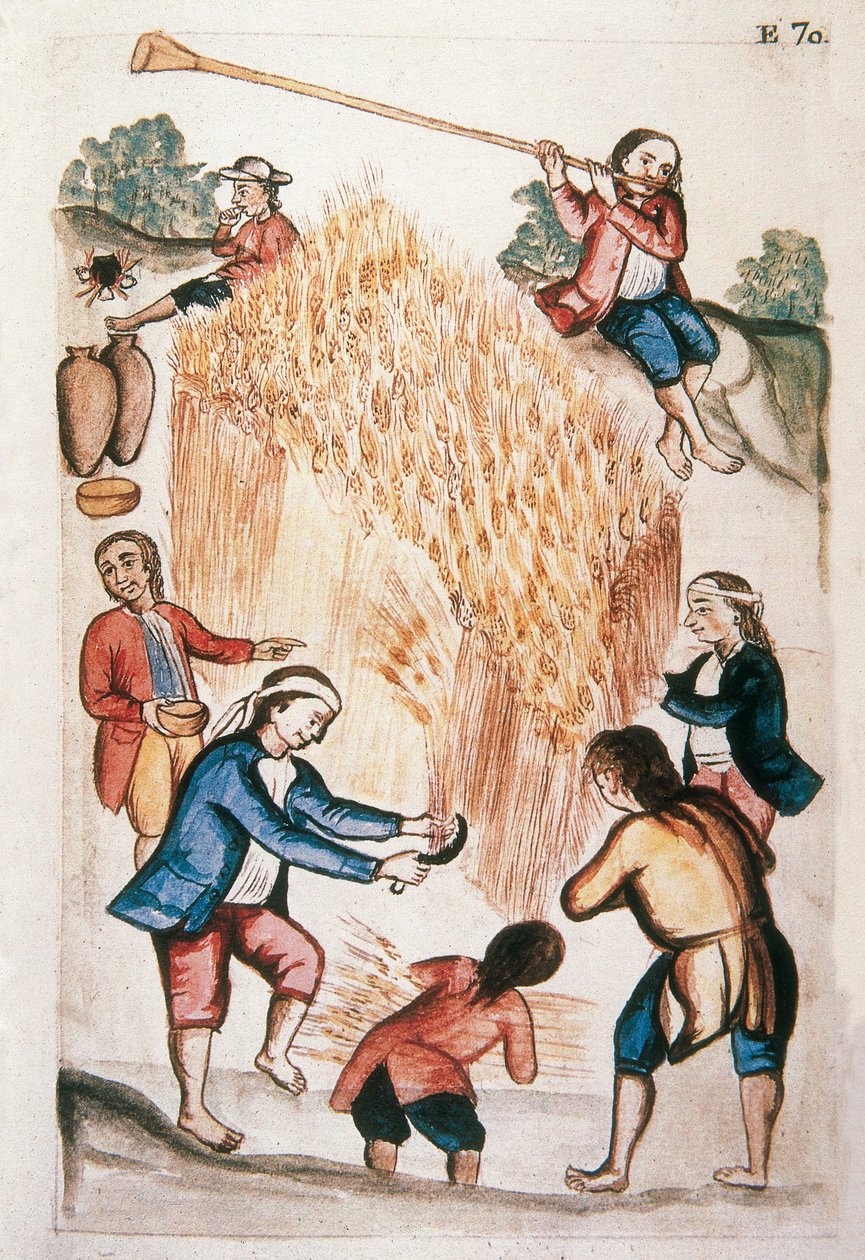 Sato Baltazar Martinez Companionin ja Trujillon piispan (1782-1785) Bujandan kirjasta "Trujillo of Peru" tai "Codex Martinez Companion" tekijältä Unknown artist