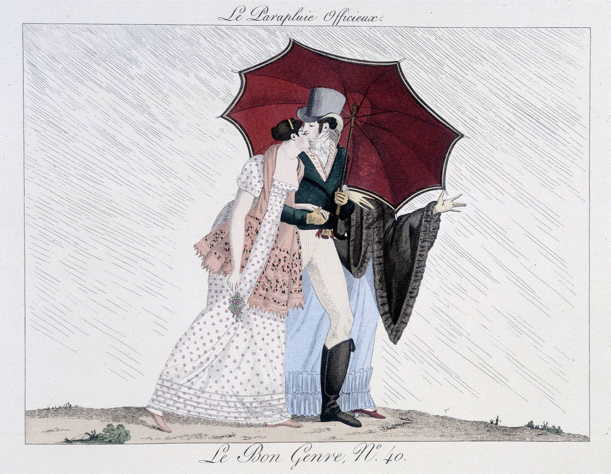 Epävirallinen sateenvarjo - "" Le Bon -genressä", nro. 40, 1800-luvun loppu tekijältä Unknown artist