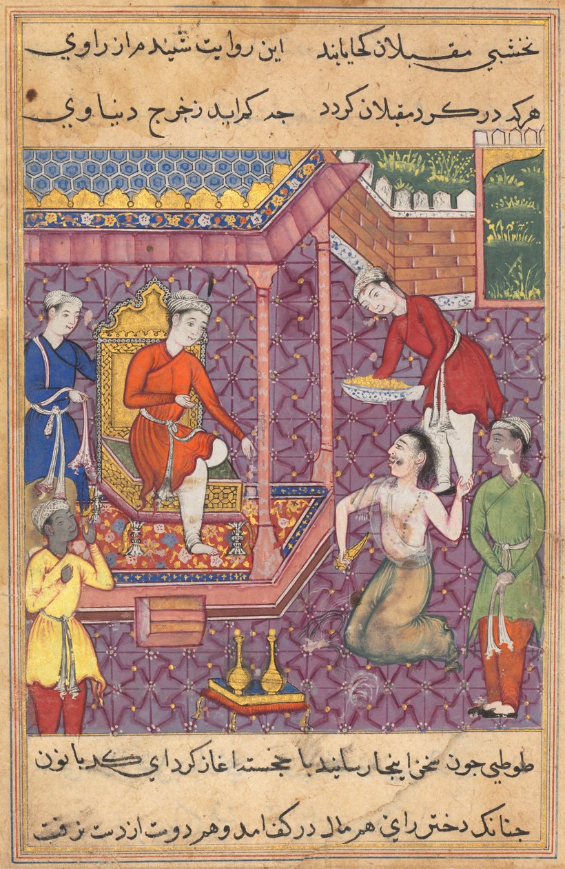 Brahmaniksi naamioitunut taikuri palaa hakemaan "pieniään" Tuti-namasta (Papuukaijan tarinoita): Kolmannenkymmenenviidennen yö tekijältä Unknown artist