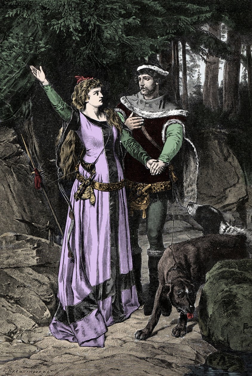 Kuningas Kaarle VIII:n (1470-1498) ja Bretagnen Annan (1477-1514) tapaaminen tekijältä Unknown artist
