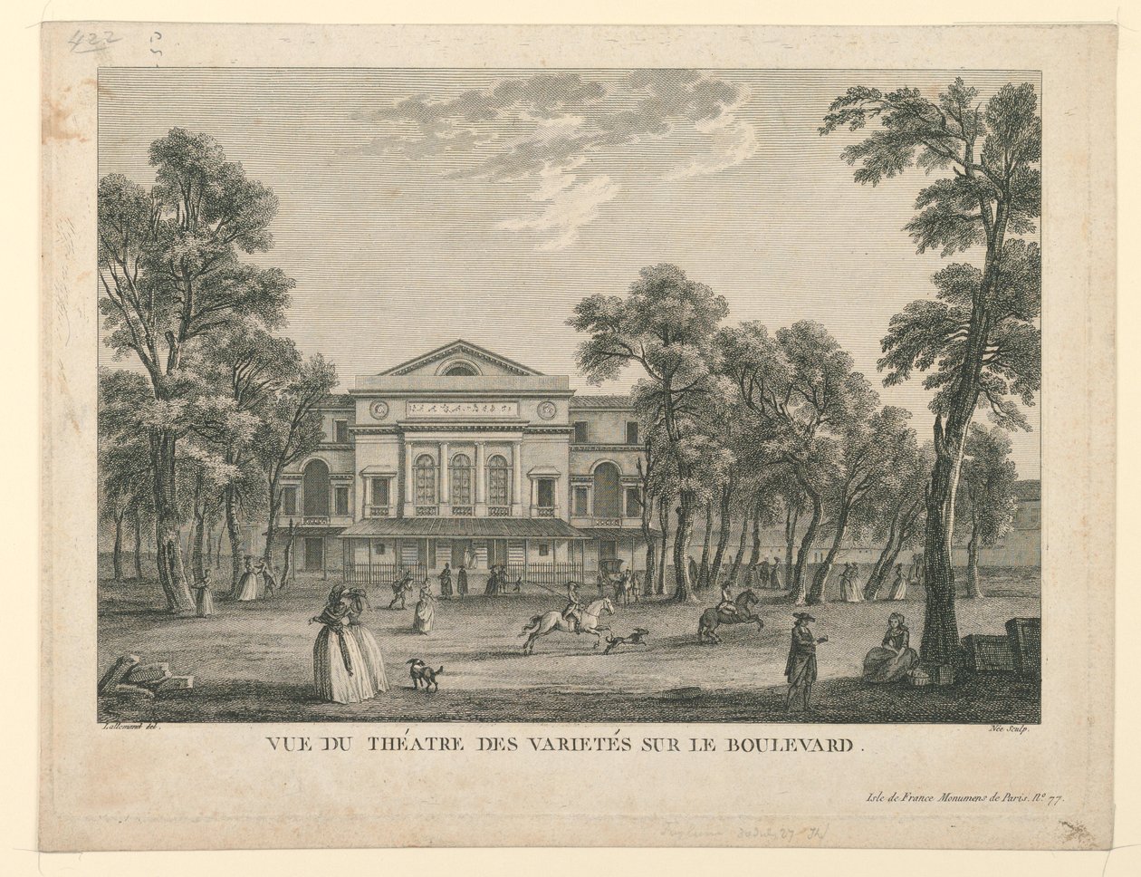 Theater des Varietés Pariisissa tekijältä Unknown artist