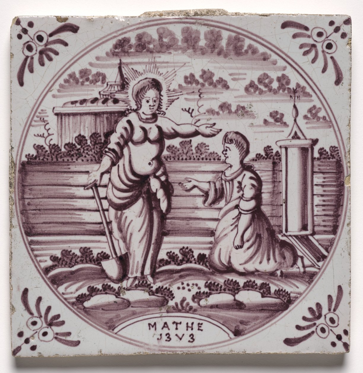 Laatta- Vanha testamentti kohtaus tekijältä Unknown artist