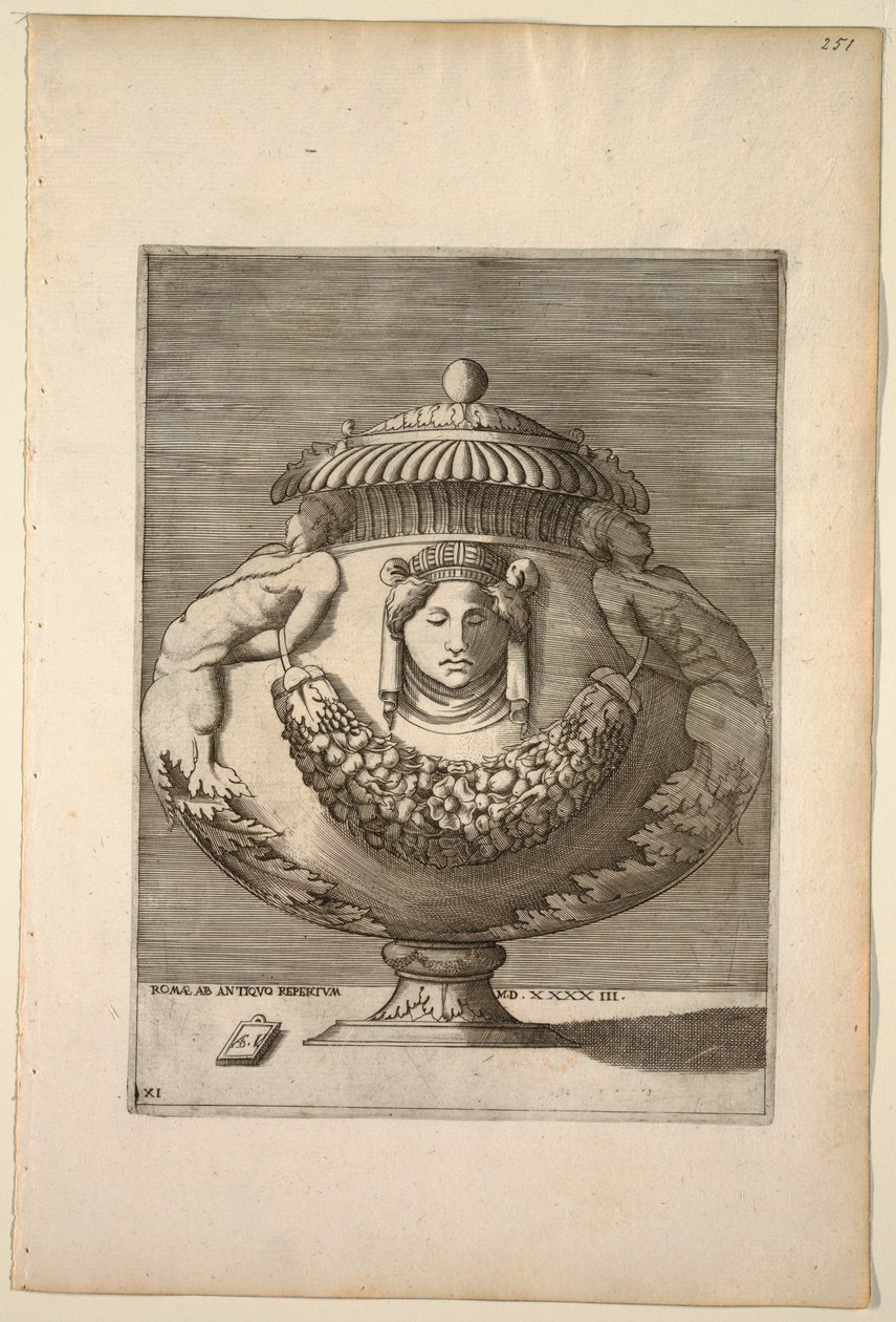 Maljakko, koristeltu figuureilla, Rinceaux
