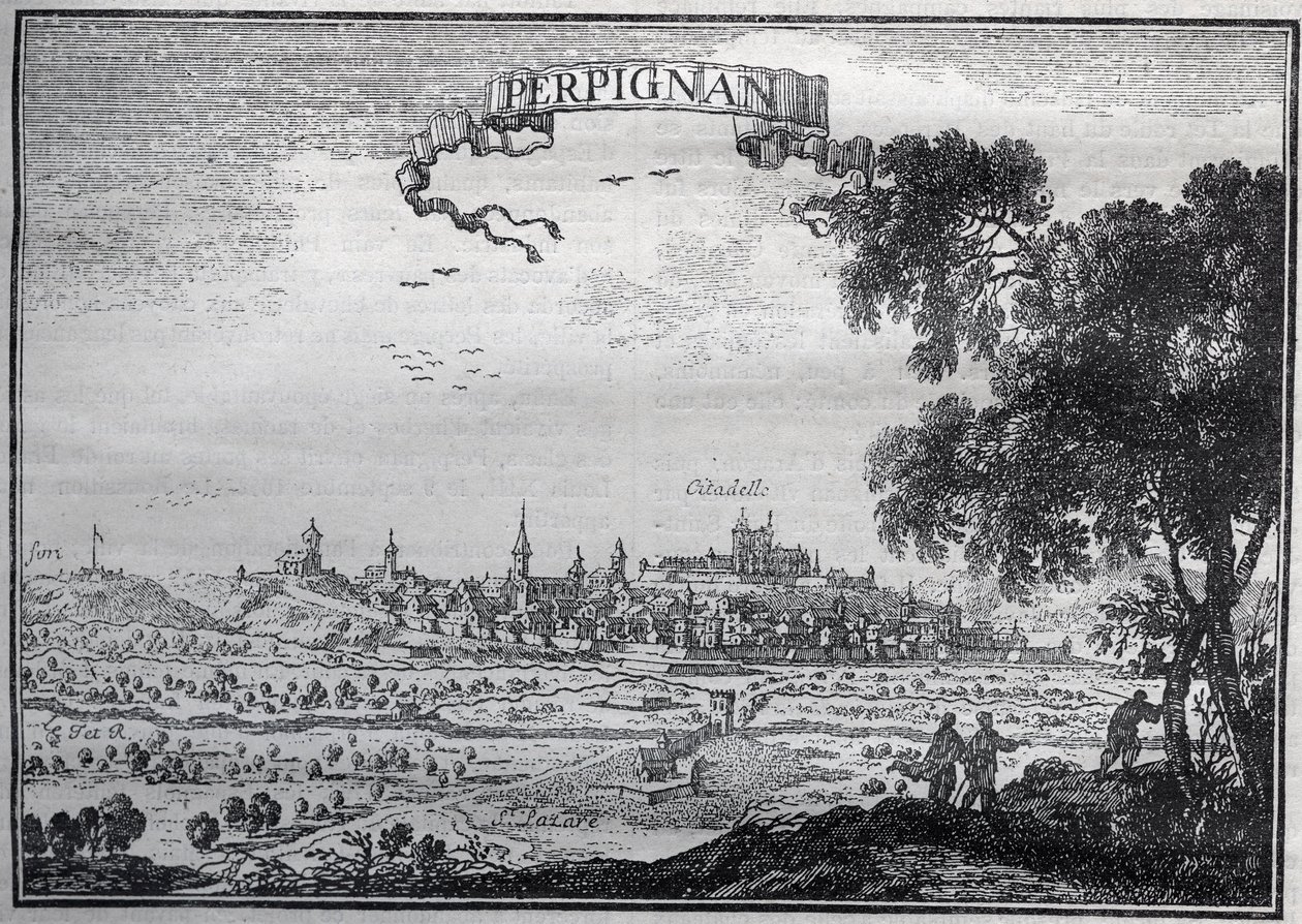 Näkymä Perpignanista 1600-luvulla - Näkymä Perpignanista 1600-luvulla - tekijältä Unknown artist