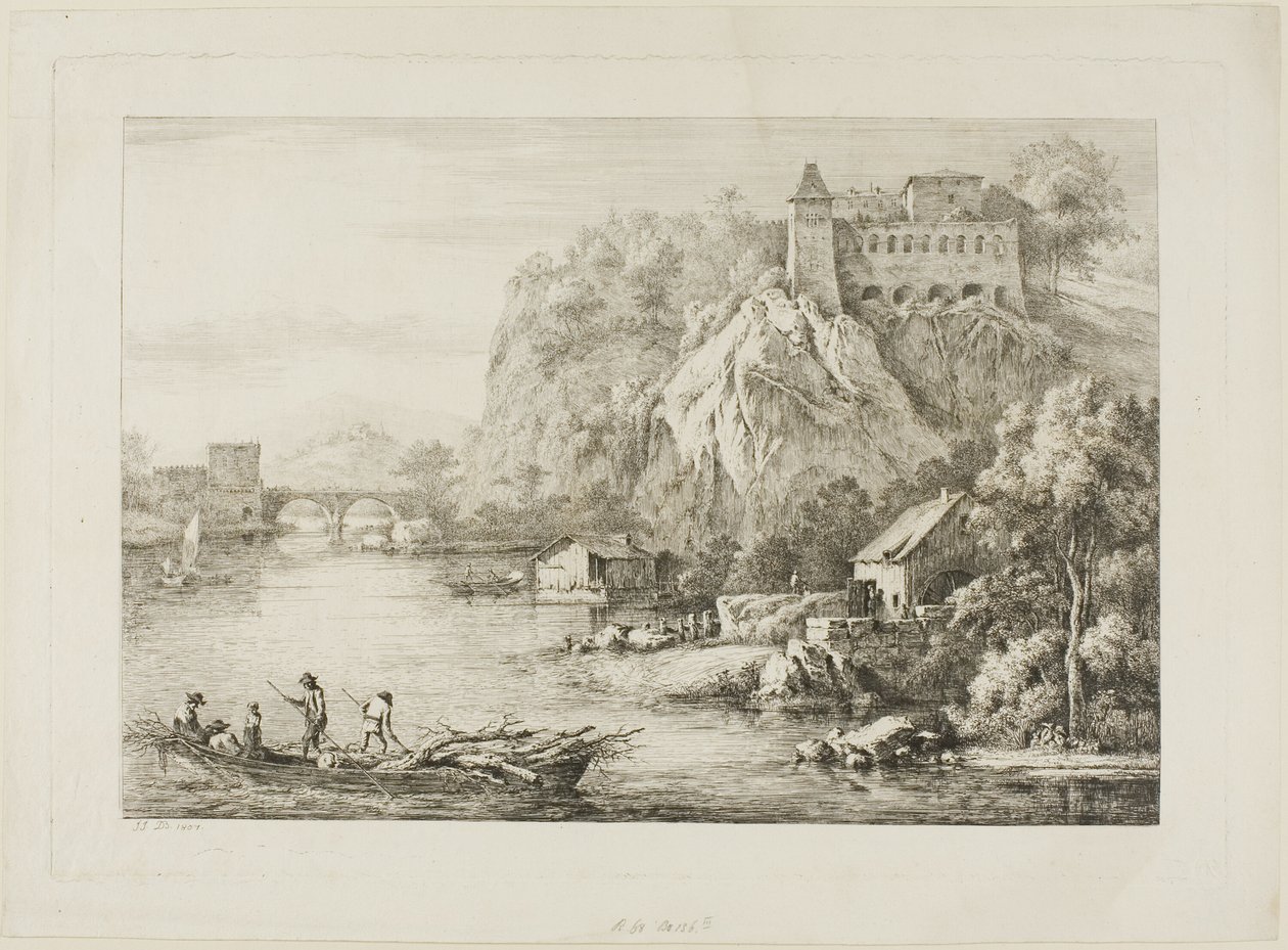 Näkymä Carmes de Causseesiin Lyonissa tekijältä Unknown artist