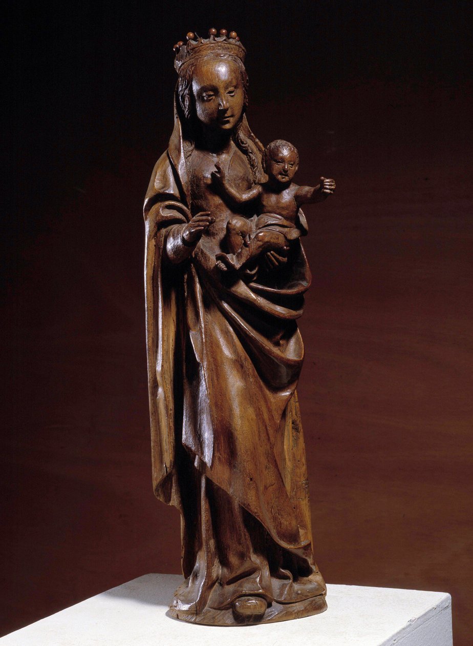 Neitsyt ja lapsi Puuveistos 1300-luvulta. Valmistettu Pohjois-Ranskassa. Musee Vivenel, Compiegne tekijältä Unknown artist