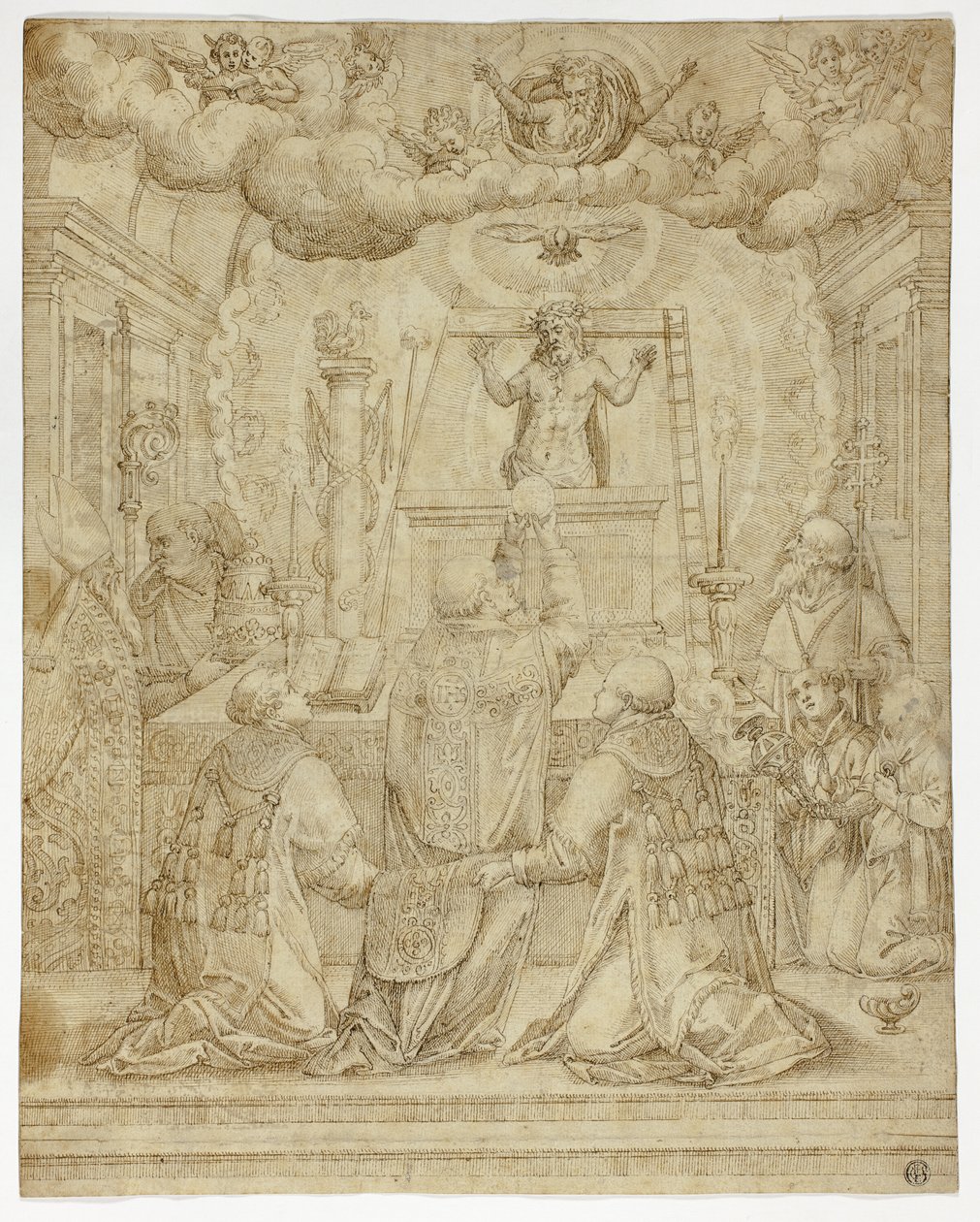 Pyhän Gregorian visio tekijältä Unknown artist