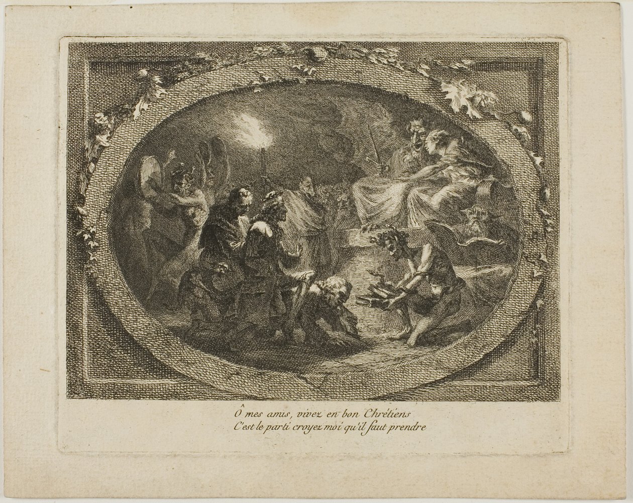 Voltaire saatanallisessa juhlassa tekijältä Unknown artist