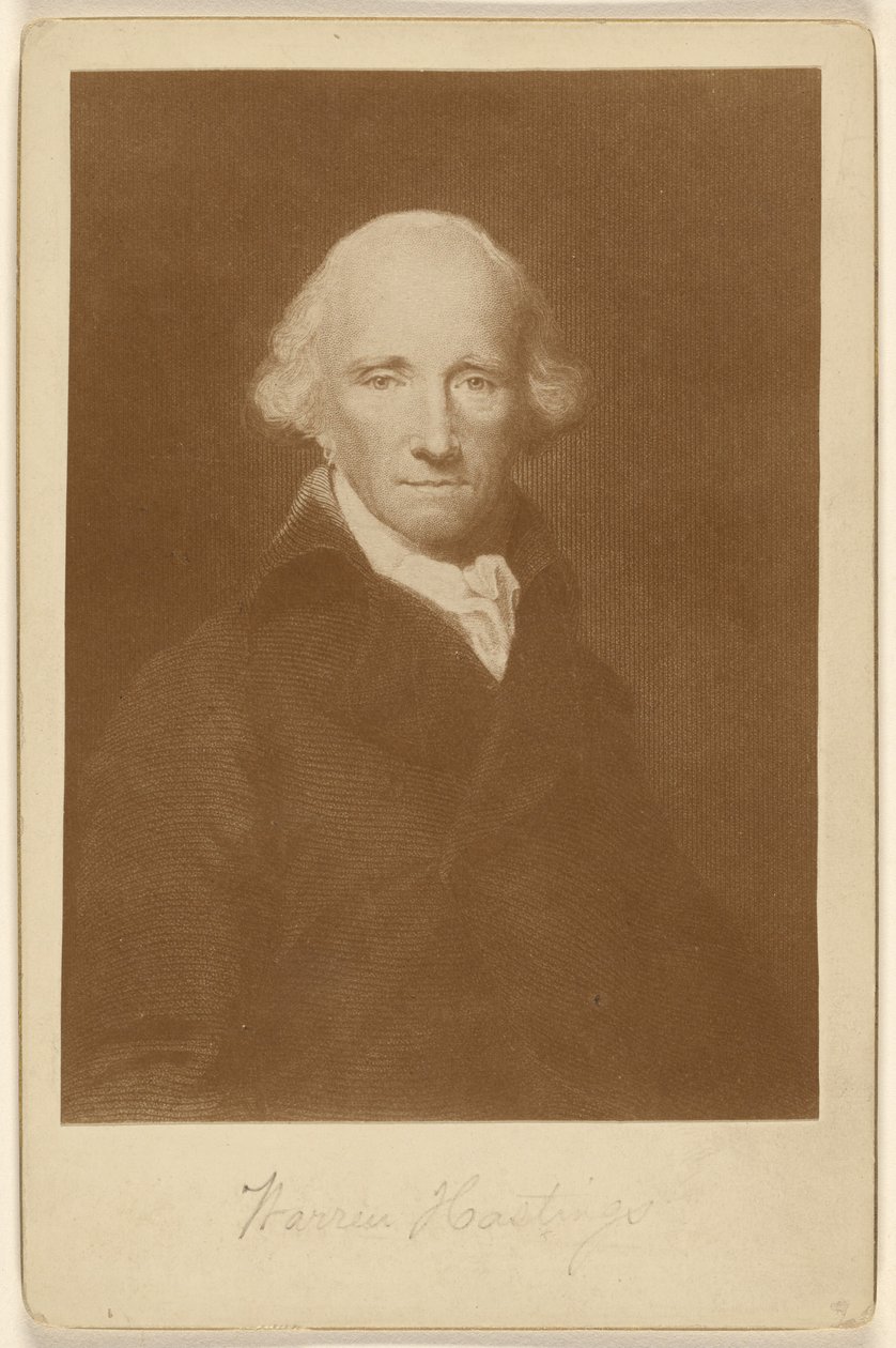 Warren Hastings (kaiverruksesta) tekijältä Unknown artist