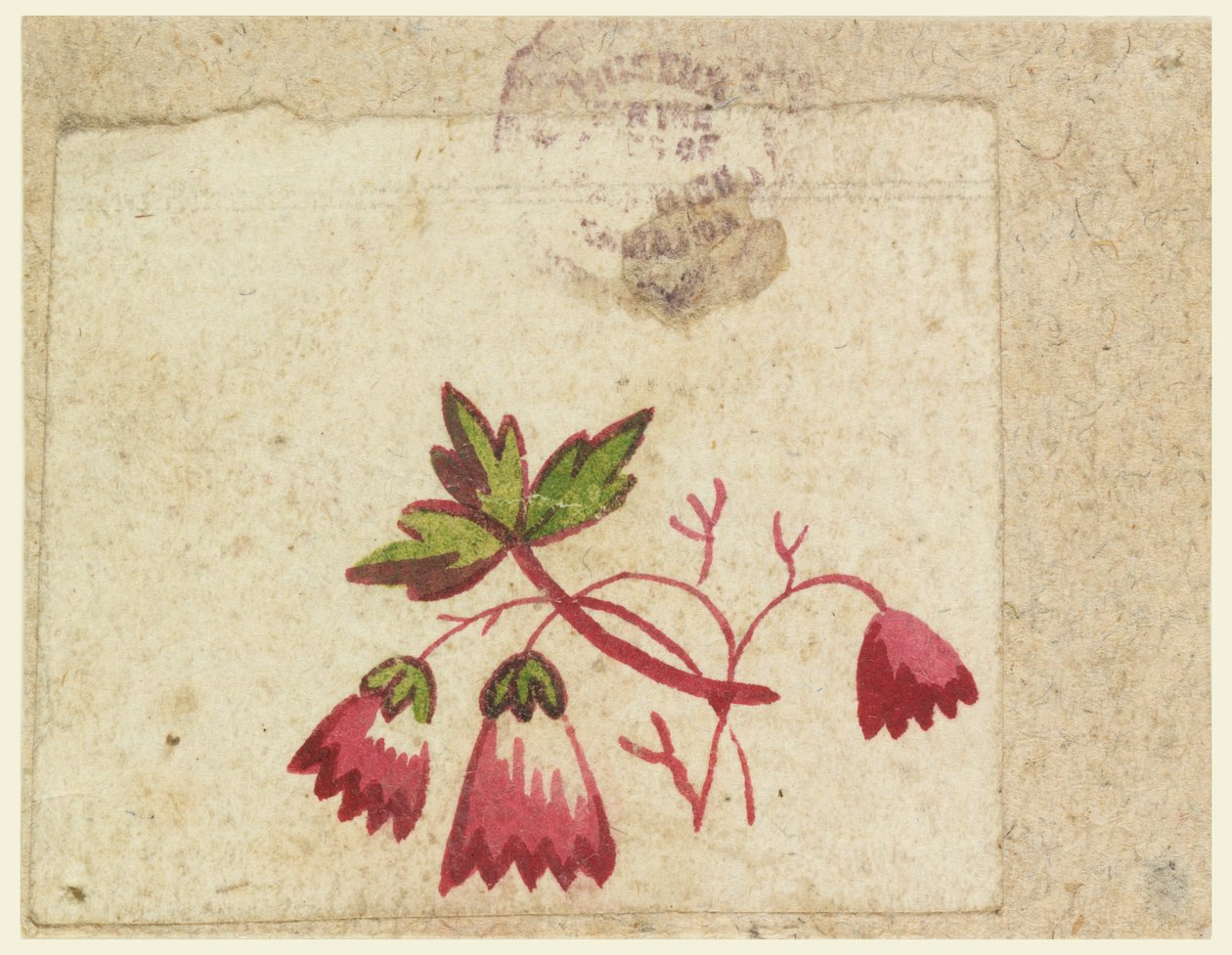 Woodblock-koevedos painetulle tekstiilille tekijältä Unknown artist