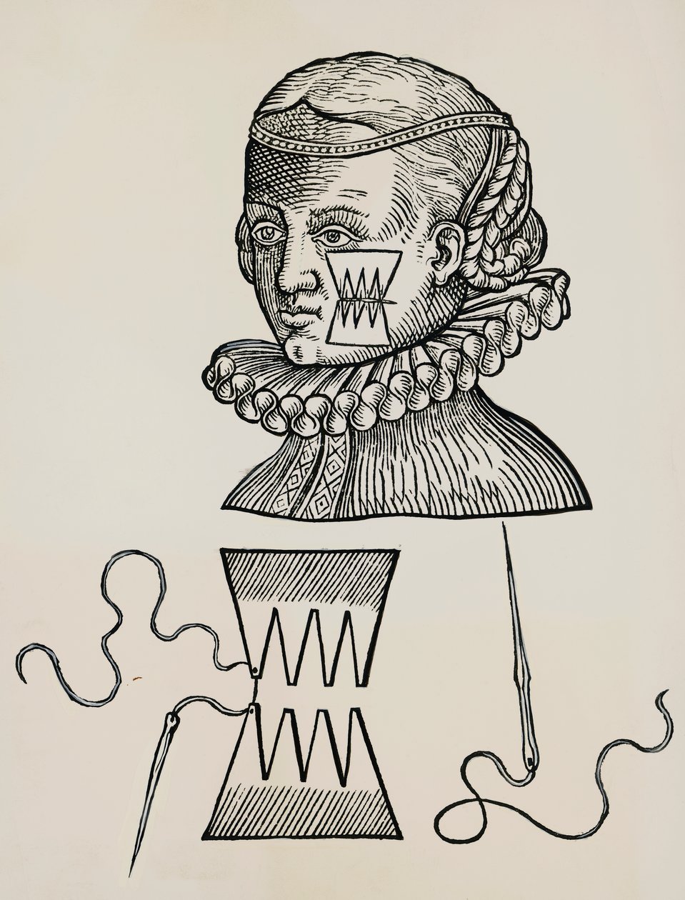 Haava poskelle käsitelty laastareilla estämään ompeleen jälkiä iholla tekijältä Unknown artist