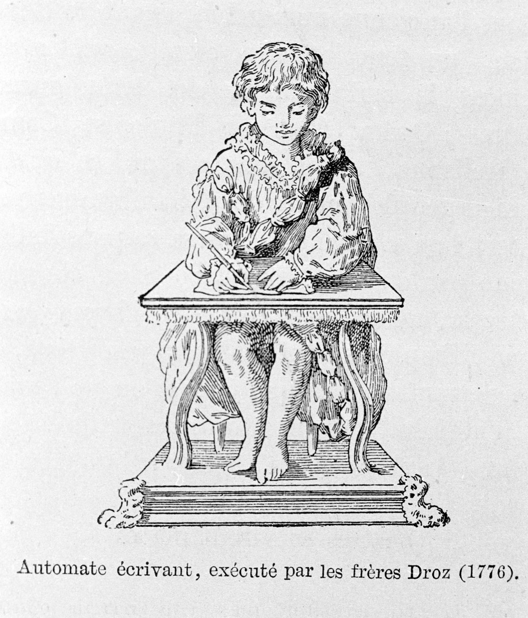 Kirjoittajaautomaatti, jonka Droz-veljekset esittivät vuonna 1776. tekijältä Unknown artist