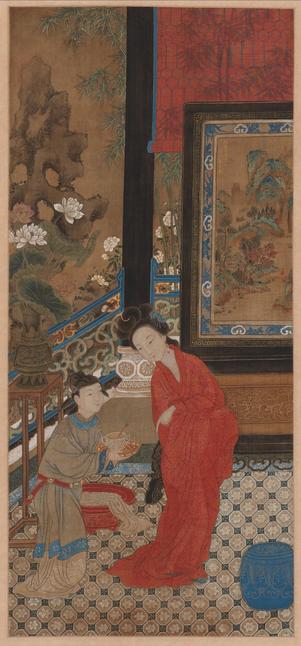 Yang Guifei lähtee kylpylästä tekijältä Unknown artist