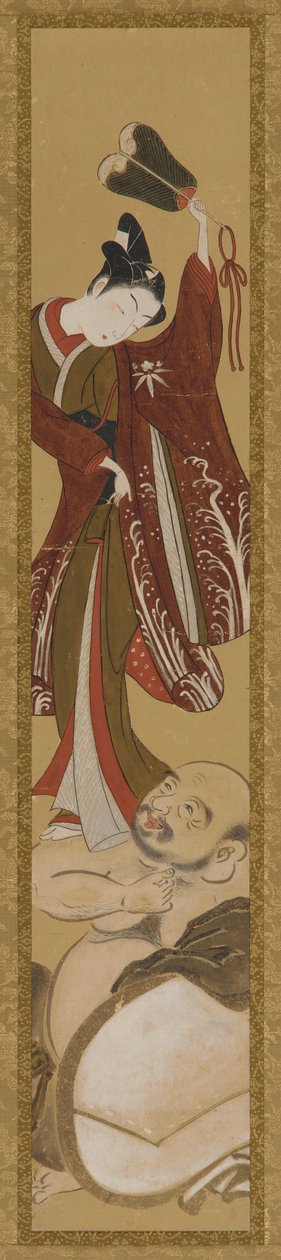 Nuori mies seisoo Hotein olkapäällä tekijältä Unknown artist