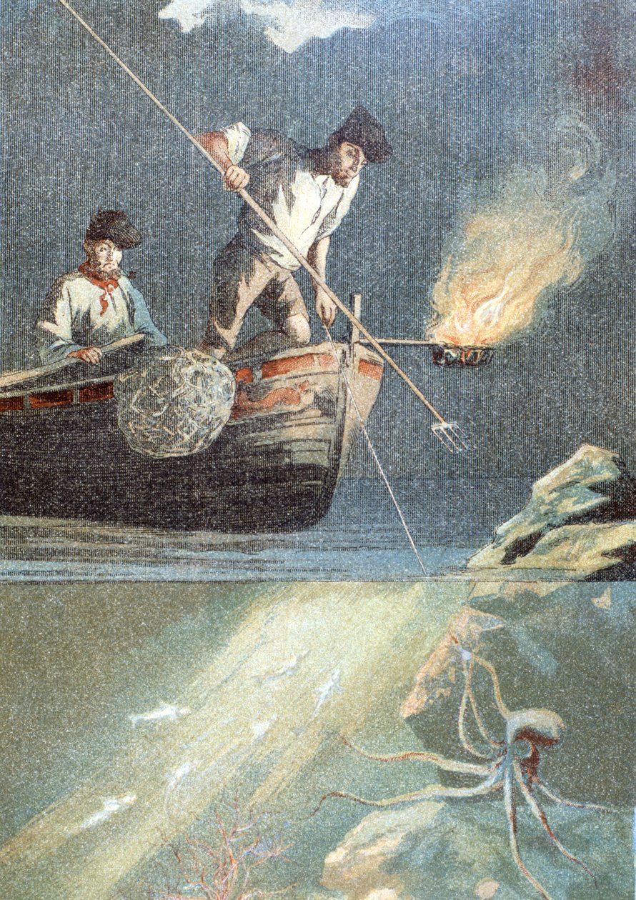 kalastus mustekala tekijältä Unknown artist