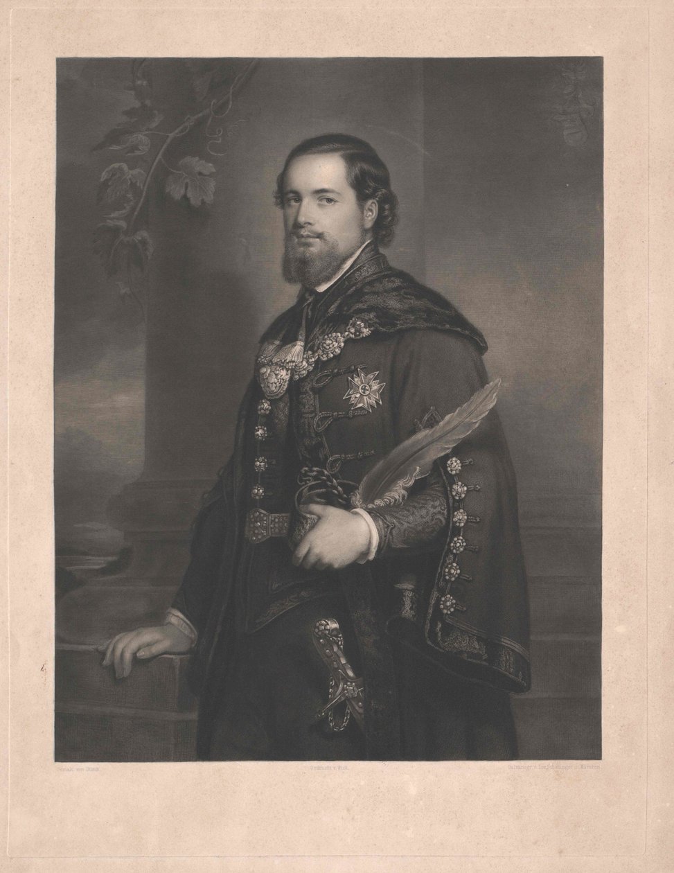 herra Hissin tila noin vuonna 1850. (miehet) tekijältä Unknown artist