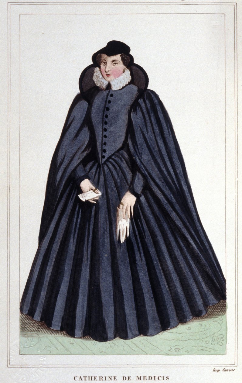 Catherine de Medicin (Caterina de Medici) (1519-1589) muotokuva. tekijältä Unknown artist