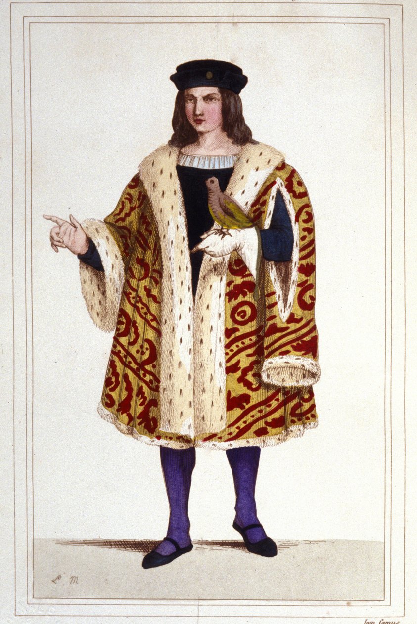 muotokuva Guillaume de Montmorencyn (n. 1453 - 1531) kaiverruksesta vuodelta 1830. tekijältä Unknown artist