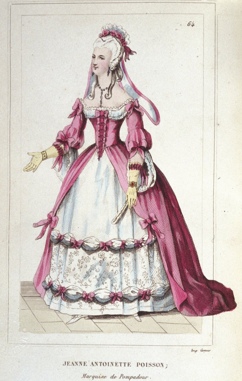 muotokuva Jeanne-Antoinette Poissonista, Pompadourin markiisista (tunnetaan nimellä Madame de Pompadour tekijältä Unknown artist