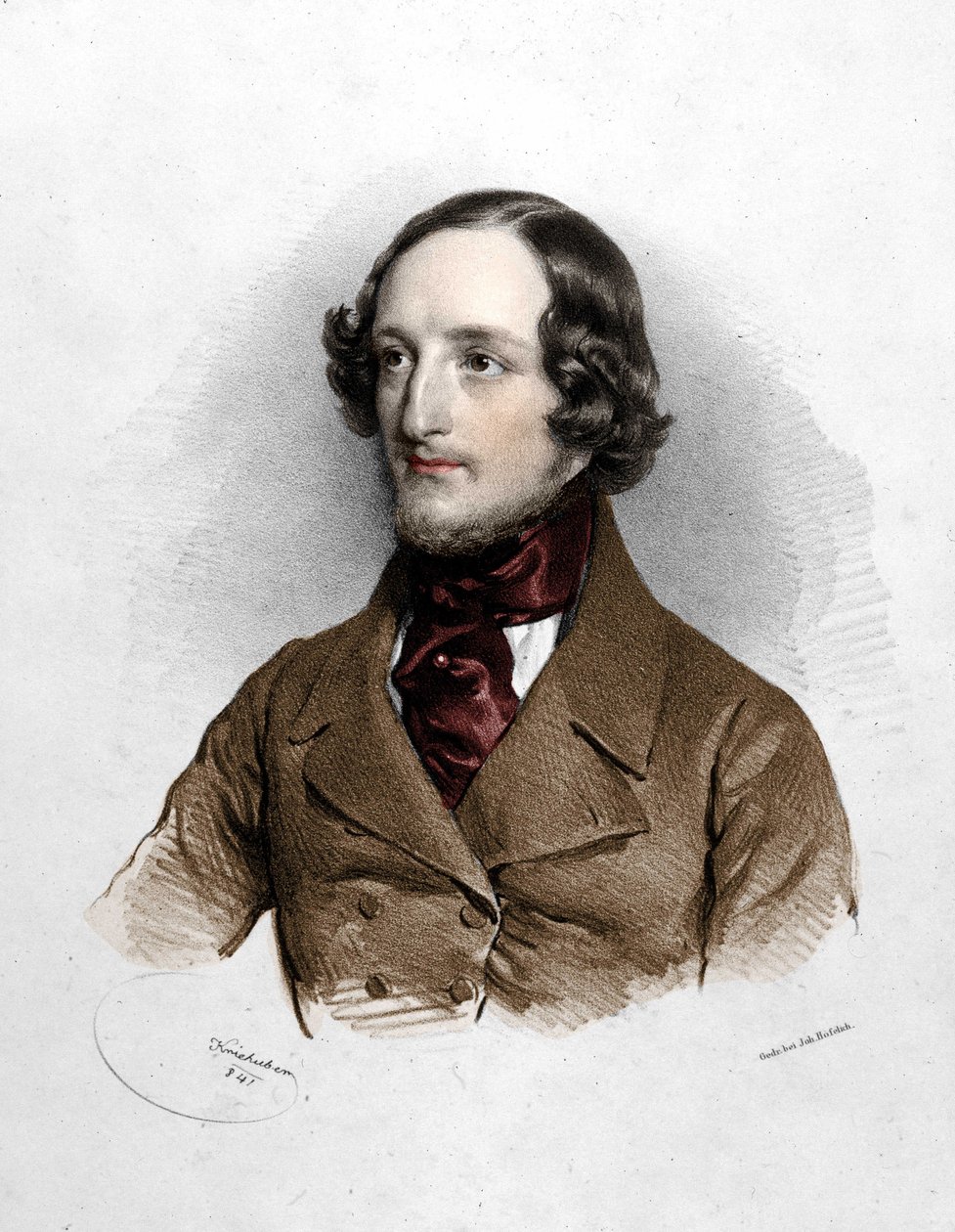 muotokuva säveltäjä Sigismund Thalbergista (1812 - 1871). tekijältä Unknown artist