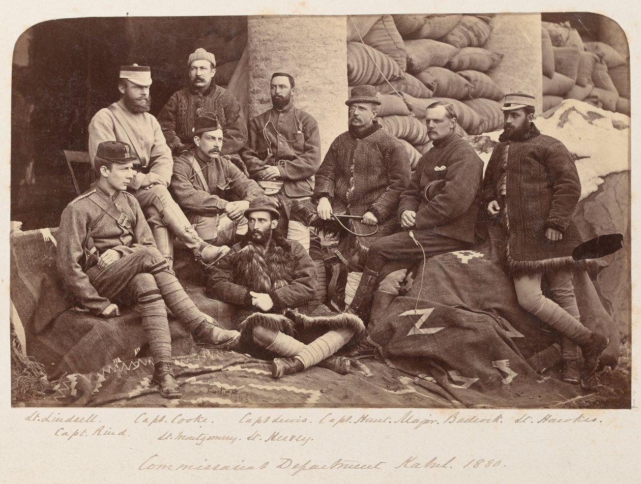 Ryhmä brittiläisiä upseereita, noin 1879 tekijältä Unknown photographer