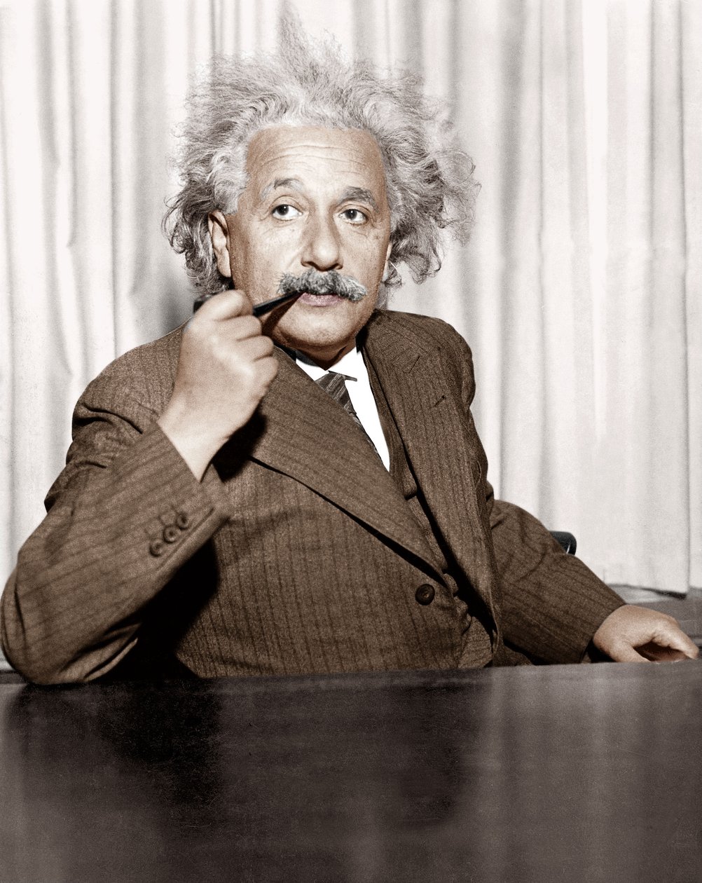 Albert Einstein Princetonissa, Yhdysvalloissa tekijältä Unknown photographer