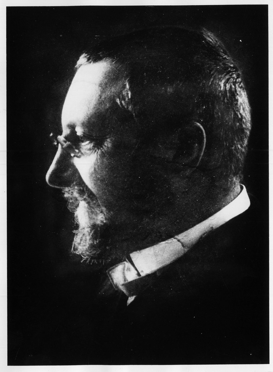 Alfred Binet, ranskalainen fysiologi ja psykologi, Charcotin opiskelija (1857-1911). tekijältä Unknown photographer