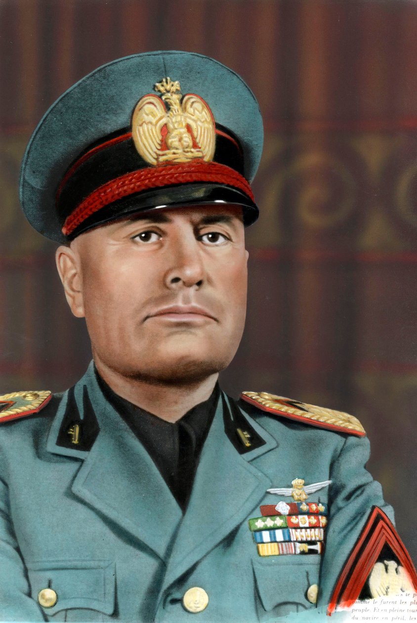 Benito Mussolini vuonna 1940 (kuva) tekijältä Unknown photographer