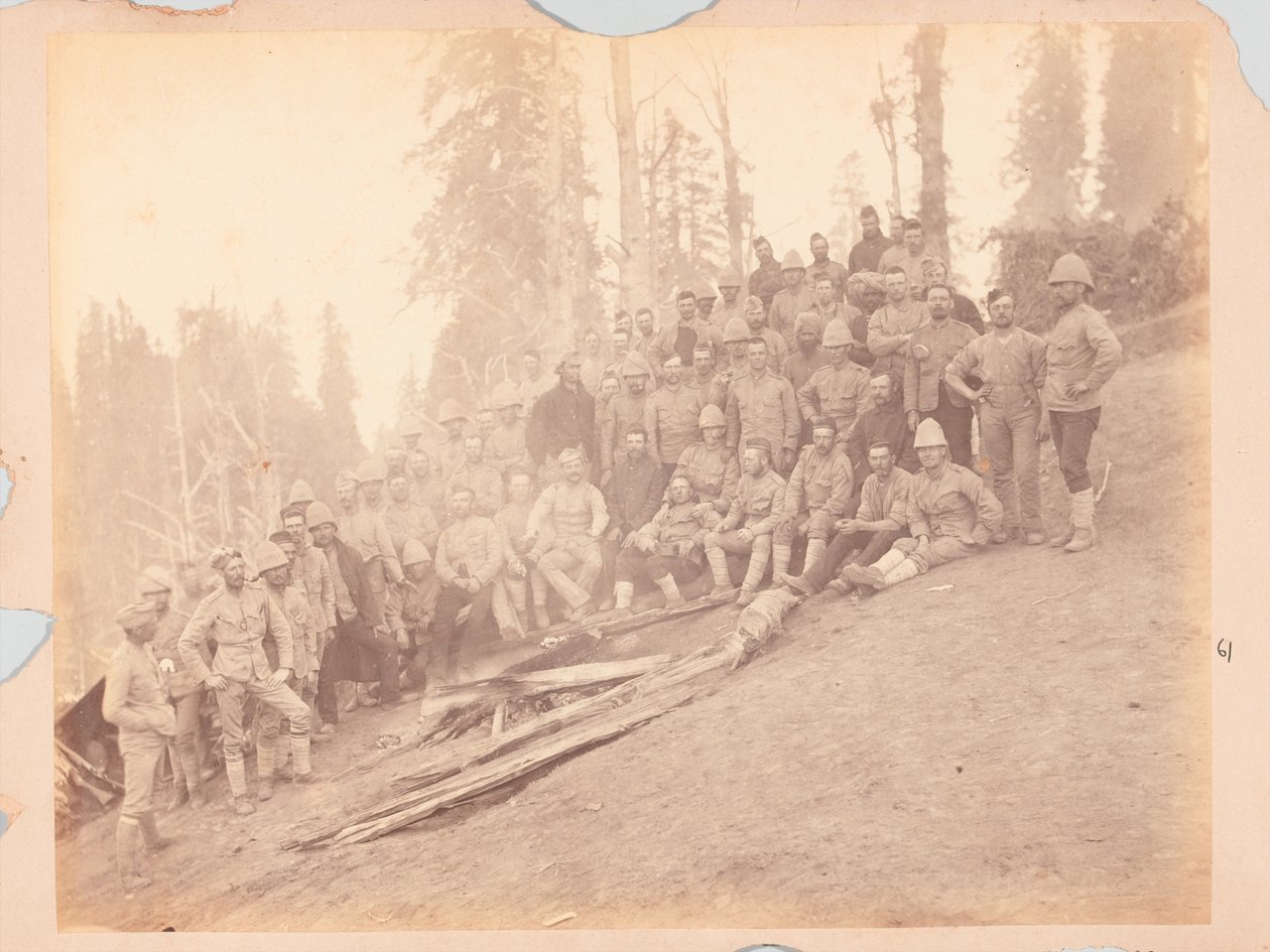 Brittiläiset upseerit, Black Mountain Expedition tekijältä Unknown photographer