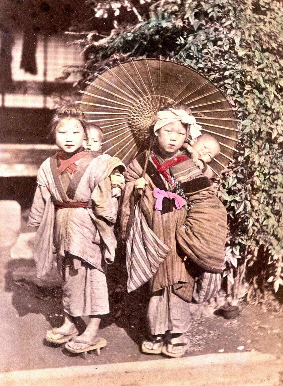 Lapset Japanissa, 1800-luvun loppu - Ulkomaanedustustojen arkisto tekijältä Unknown photographer