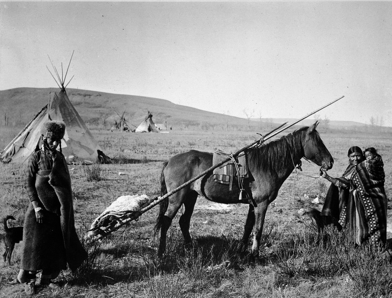 Cree Indian perhe Kanadassa tekijältä Unknown photographer