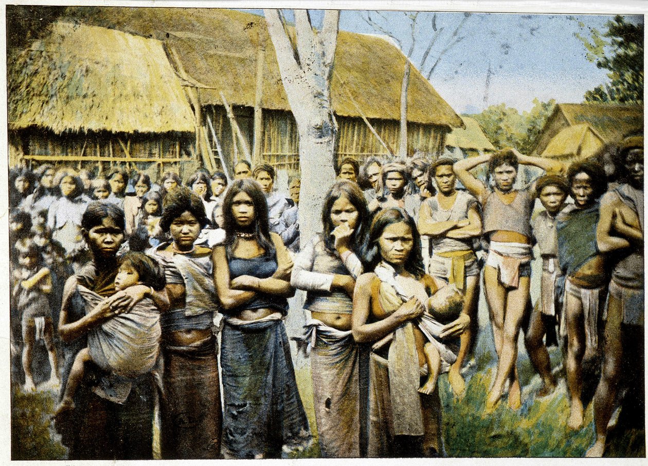 Naiset ja tytöt Monien maasta, Annam, n. 1895, "Maailman ympäri", 1800-luvun loppu. tekijältä Unknown photographer