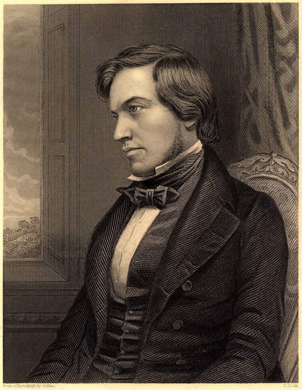 "George Fownes (1815-1849). Brittiläinen kemisti, noin 1860 (kaiverrus). tekijältä Unknown photographer