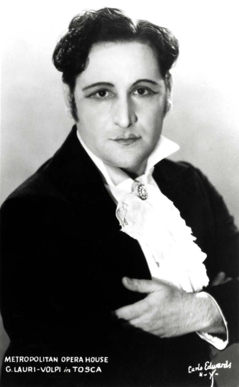 Giacomo Lauri-Volpi "Tosca" - Metropolitan-oopperatalossa, New Yorkissa. tekijältä Unknown photographer