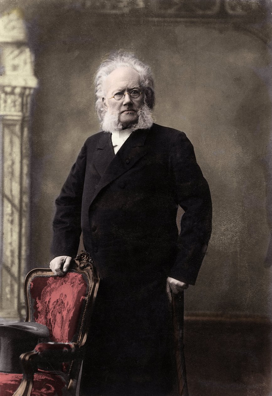 HENRIK IBSEN (1828-1906) norjalainen runoilija ja näytelmäkirjailija - Henrik (Henri) Johan Ibsenin (1828-1906), norjalaisen näytelmäkirjailijan muotokuva tekijältä Unknown photographer