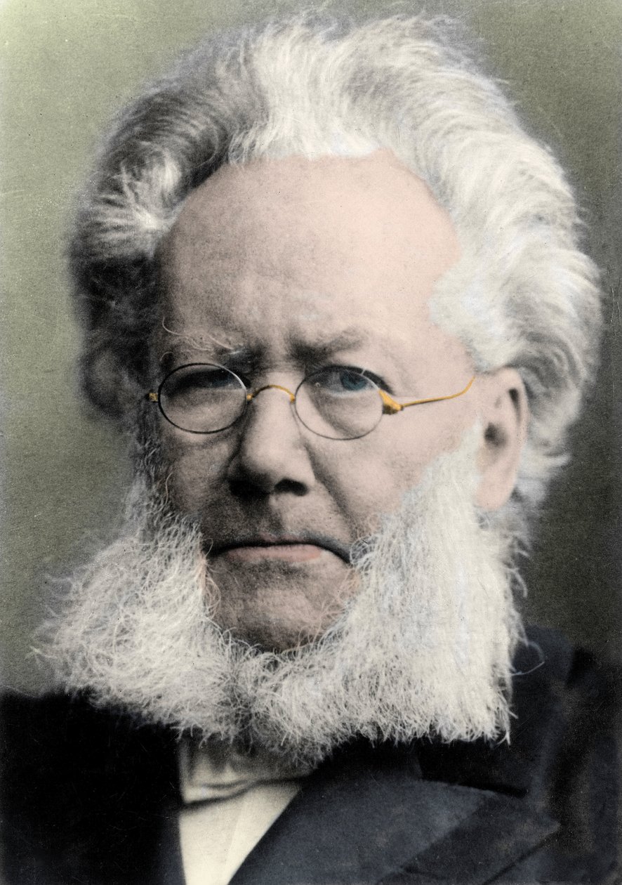 HENRIK IBSEN (1828-1906) norjalainen runoilija ja näytelmäkirjailija - Henrik (Henri) Johan Ibsenin (1828-1906), norjalaisen näytelmäkirjailijan muotokuva tekijältä Unknown photographer
