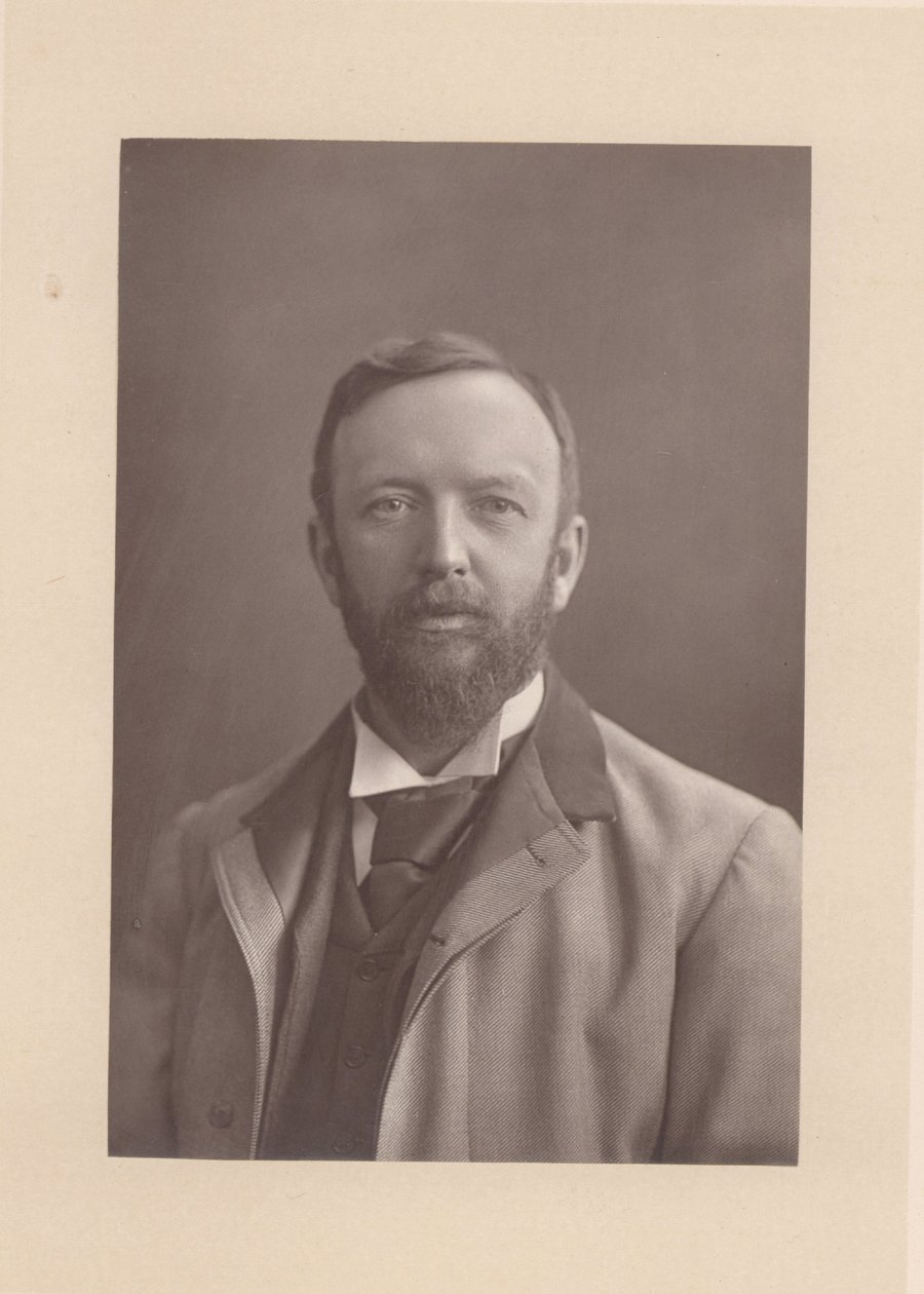 Henry Arthur Jones (1851-1929) englantilainen näytelmäkirjailija (s/w-kuva) tekijältä Unknown photographer