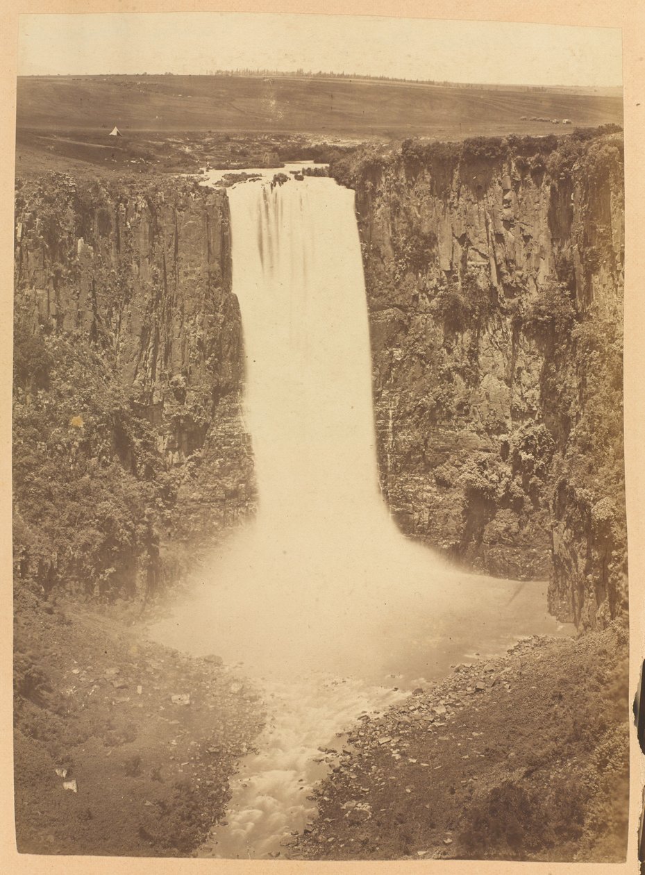 Howick Falls, Umgeni-joki, Natalin maakunta, Etelä-Afrikka, noin 1882 tekijältä Unknown